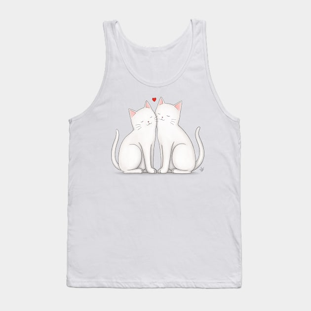 Couple Cats Tank Top by BastetLand